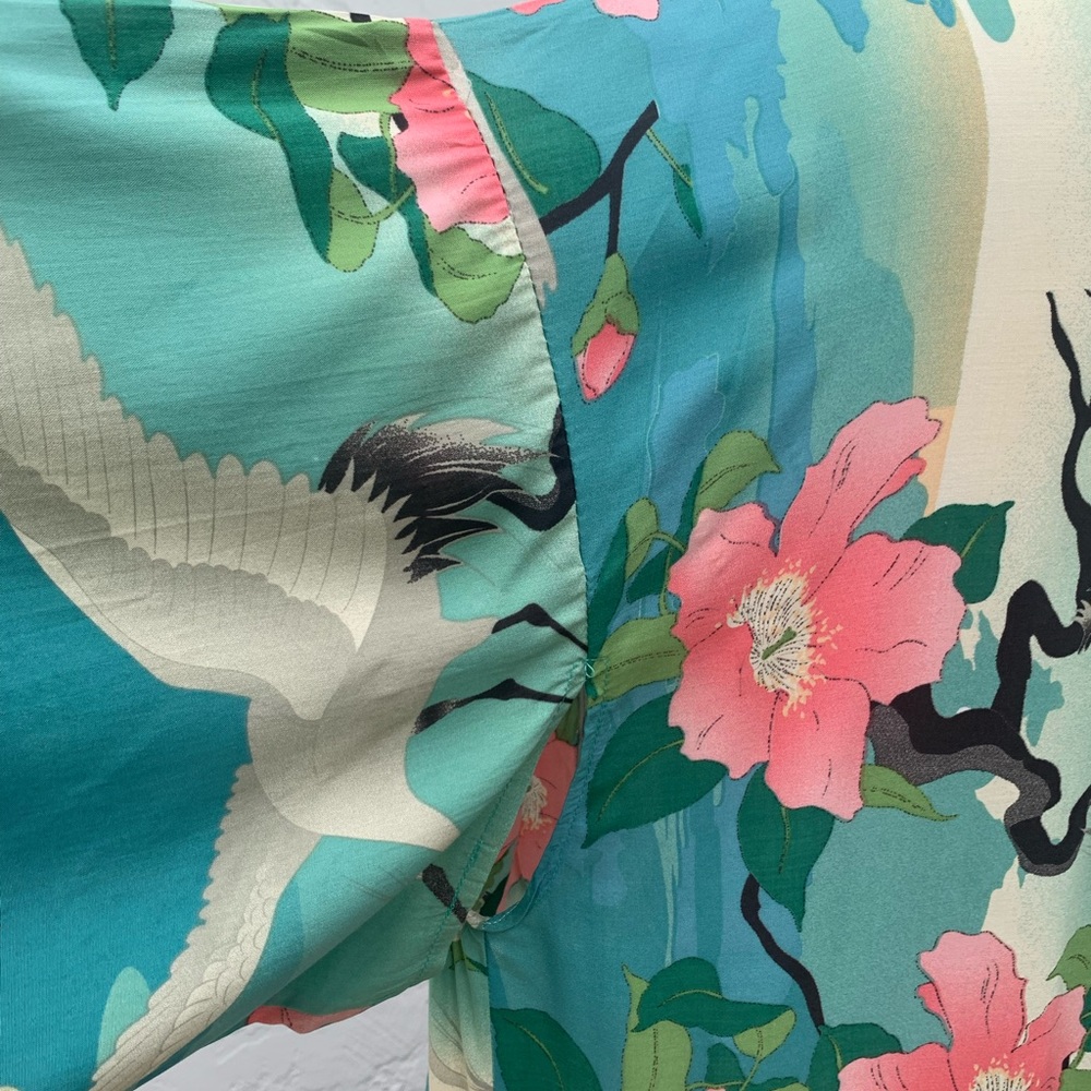 New Gorgeous Bohemian Mixed Print Kimono Duster Robe Jacket - Picture 8 of 10